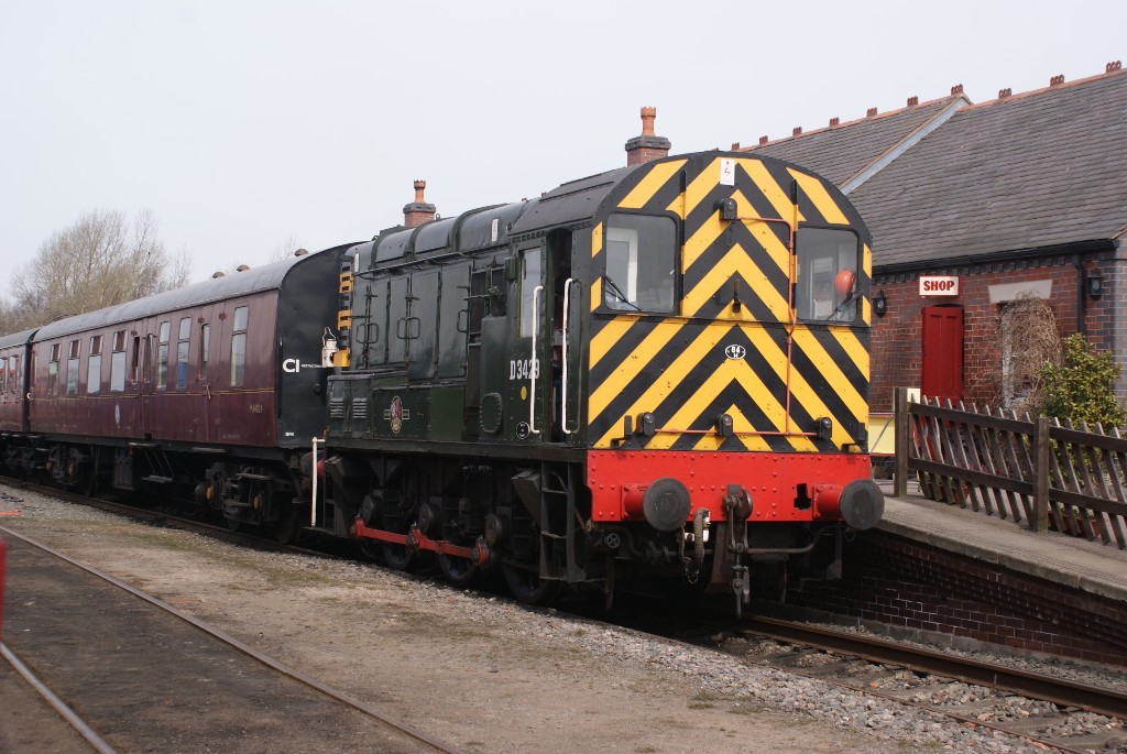 British rail class 08 diesel electric shunting locomotive